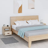 Bedside Cabinets 2 pcs 40x34x45 cm Solid Wood Pine - Side View