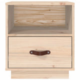 Bedside Cabinets 2 pcs 40x34x45 cm Solid Wood Pine - Close-Up Angle