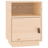 Bedside Cabinets 2 pcs 40x34x55 cm Solid Wood Pine - Rear View