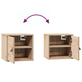 Wall Cabinets 2 pcs 31.5x30x30 cm Solid Wood Pine - Extra Image