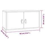 Wall Cabinets 2 pcs 60x30x30 cm Solid Wood Pine