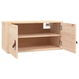 Wall Cabinets 2 pcs 60x30x30 cm Solid Wood Pine - Rear View