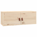 Wall Cabinet 80x30x30 cm Solid Wood Pine - Front View
