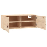 Wall Cabinets 2 pcs 80x30x30 cm Solid Wood Pine - Rear View