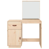 Dressing Table 95x50x134 cm Solid Wood Pine - Rear View