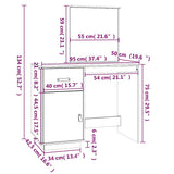 Dressing Table 95x50x134 cm Solid Wood Pine - Extra Image