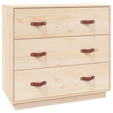 Sideboard 80x40x75 cm Solid Wood Pine - Front View