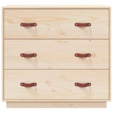 Sideboard 80x40x75 cm Solid Wood Pine - Side View