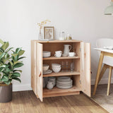 Sideboard 65.5x40x75 cm Solid Wood Pine - Close-Up Angle
