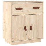 Sideboard 65.5x40x75 cm Solid Wood Pine - Front View