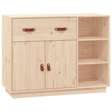 Sideboard 98.5x40x75 cm Solid Wood Pine - Front View