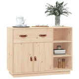 Sideboard 98.5x40x75 cm Solid Wood Pine - Top-Down View