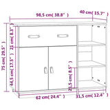 Sideboard 98.5x40x75 cm Solid Wood Pine - Extra Image