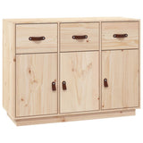Sideboard 100x40x75 cm Solid Wood Pine - Front View