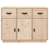 Sideboard 100x40x75 cm Solid Wood Pine - Rear View