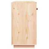 Sideboard 100x40x75 cm Solid Wood Pine - Close-Up Angle