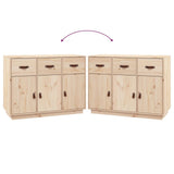 Sideboard 100x40x75 cm Solid Wood Pine - Low Angle