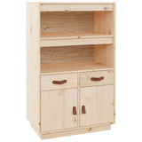 Highboard 67x40x108.5 cm Solid Wood Pine - Front View