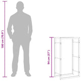Firewood Rack Matt Black 50x28x94 cm Steel - Extra Image