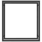 Firewood Rack Matt Black 80x28x86 cm Steel