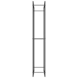 Firewood Rack Matt Black 80x28x154 cm Steel