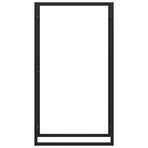 Firewood Rack Matt Black 80x28x154 cm Steel