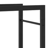 Firewood Rack Matt Black 80x28x154 cm Steel - Extra Image