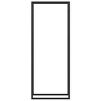 Firewood Rack Matt Black 80x28x222 cm Steel