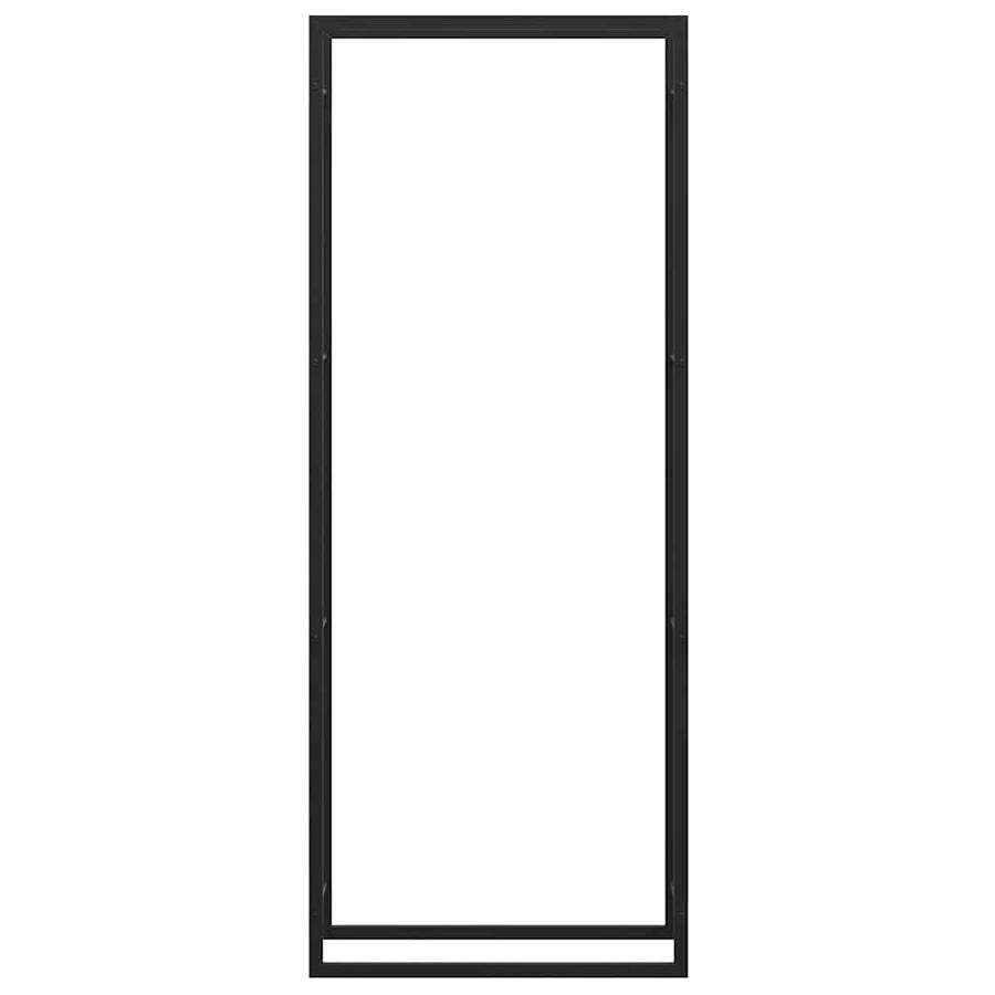 Firewood Rack Matt Black 80x28x222 cm Steel
