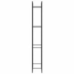 Firewood Rack Matt Black 80x28x222 cm Steel