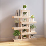 Plant Stand 85x25x109.5 cm Solid Wood Pine - Side View
