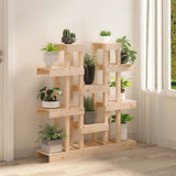 Plant Stand 104.5x25x109.5 cm Solid Wood Pine - Side View