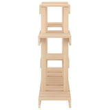 Plant Stand 104.5x25x77.5 cm Solid Wood Pine - Rear View