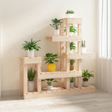Plant Stand 92x25x97 cm Solid Wood Pine - Side View
