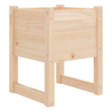 Planters 2 pcs 40x40x52.5 cm Solid Wood Pine - Top-Down View