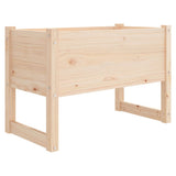 Planter 78x40x52 cm Solid Wood Pine - Front View