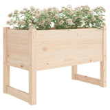 Planter 78x40x52 cm Solid Wood Pine - Side View