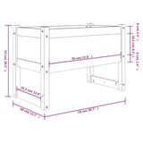 Planter 78x40x52 cm Solid Wood Pine