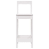 Bar Chairs 2 pcs White 40x41.5x112 cm Solid Wood Pine