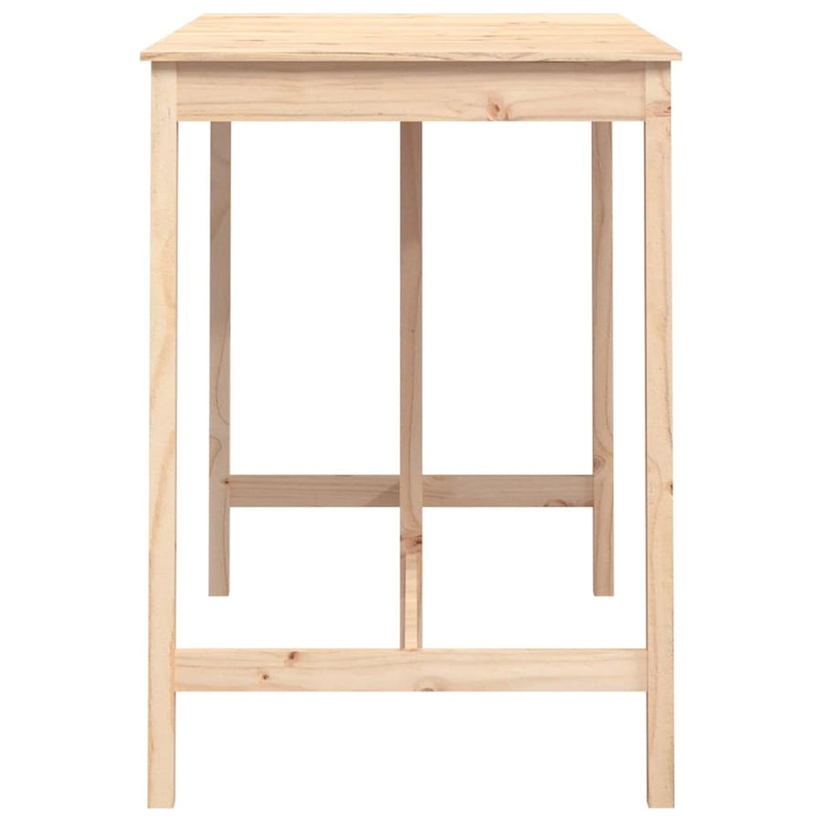 Bar Table 140x80x110 cm Solid Wood Pine