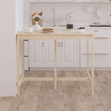 Bar Table 140x80x110 cm Solid Wood Pine - 45-Degree Angle