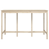 Bar Table 180x80x110 cm Solid Wood Pine - Side View