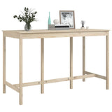 Bar Table 180x80x110 cm Solid Wood Pine - Close-Up Angle