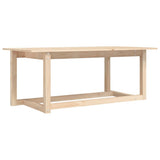 Coffee Table 110x55x45 cm Solid Wood Pine - Front View