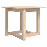 Coffee Table 50x50x45 cm Solid Wood Pine - Front View