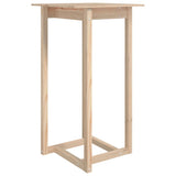 Bar Table 60x60x110 cm Solid Wood Pine - Front View