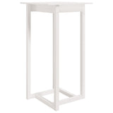 Bar Table White 60x60x110 cm Solid Wood Pine - Front View