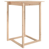 Bar Table 80x80x110 cm Solid Wood Pine - Front View