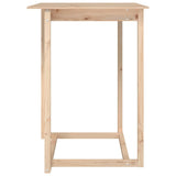 Bar Table 80x80x110 cm Solid Wood Pine - Side View