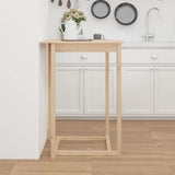 Bar Table 80x80x110 cm Solid Wood Pine - Top-Down View